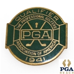 1941 PGA Championship at Cherry Hills Contestant Badge - Vic Ghezzi Winner - Near Mint