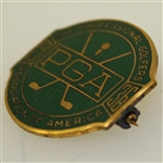 1936 PGA Champ. @ Pinehurst C.C. Contestant Badge - Denny Shute Win - NRMT, W/Seldom Seen Original Packaging!