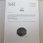 1936 PGA Champ. @ Pinehurst C.C. Contestant Badge - Denny Shute Win - NRMT, W/Seldom Seen Original Packaging!