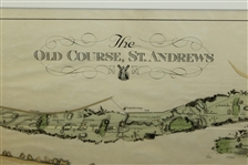 The Old Course at St.Andrews Map Surveyed & Depicted By Alister MacKenzie - March 1924