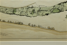 The Old Course at St.Andrews Map Surveyed & Depicted By Alister MacKenzie - March 1924