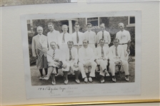 Original 1931 U.S. Ryder Cup Team Photo with Others Inc. Sarazen, Armour, & Burke - Framed