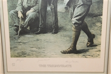 JH Taylor, James Braid, & Harry Vardon 'The Triumvirate Limited Edition Lithograph 256/300 - Framed