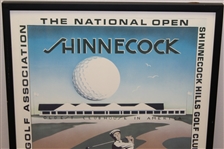 1986 US Open at Shinnecock Hills Artist Byron Huff Signed Poster - Ray Floyd Winner - Framed