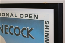 1986 US Open at Shinnecock Hills Artist Byron Huff Signed Poster - Ray Floyd Winner - Framed