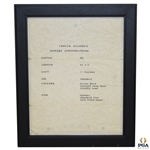 Arnold Palmers D6 Driver Specifications Sheet - Framed
