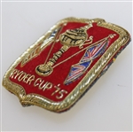 1975 Ryder Cup @ Laurel Valley Crest Shield Player Blazer Patch - Red With Gold Piping - Small