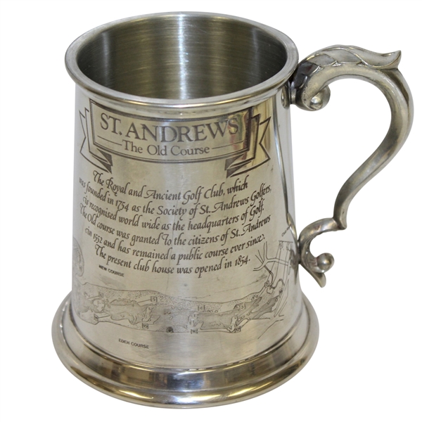 St. Andrews The Old Course Pewter Golf Tankard - Made in England