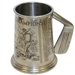 19th Hole American Open Championship Pewter Golf Tankard - US Open Winners Listed