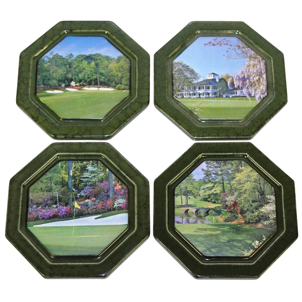 Masters Tournament - Augusta National GC Green Ceramic Coasters - 4 In Original Box
