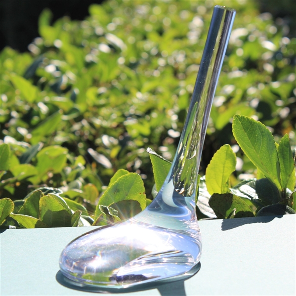 Tiffany & Co Luxury Large Leaded Crystal Art Glass Golf Club in Original Tiffany Box - 6" Tall