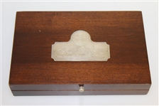 Gene Sarazen Signed Ltd Ed 1935 Masters Sterling Silver 4wd Presentation Box with Club & Ball Mark