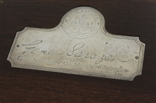 Gene Sarazen Signed Ltd Ed 1935 Masters Sterling Silver 4wd Presentation Box with Club & Ball Mark