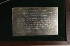 Gene Sarazen Signed Ltd Ed 1935 Masters Sterling Silver 4wd Presentation Box with Club & Ball Mark