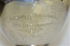 1953 Frank Stranahan 1st Amateur-Whiting Sterling Silver Pitcher - Jacksonville 9th Ann. Open Golf Invitational