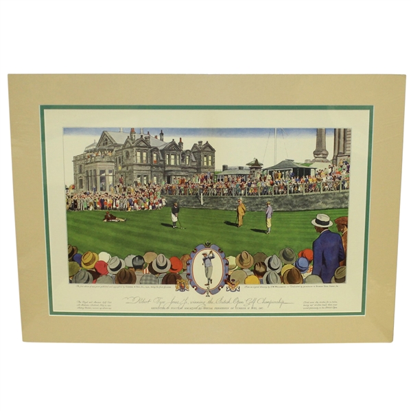 1930 Currier & Ives Robert T. Jones Jr Wins British Open at St. Andrews - Matted