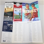 Phil Mickelson Signed 2018 Phoenix Open 3rd Round Pairing Sheet JSA #V30132