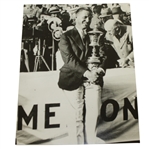 Bobby Jones Amateur Trophy at Merion - 1930 US Amateur USGA Stamped 8x10 B&W Photo