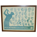 Ltd Ed PGA Seniors Champions Signed by 16 - Palmer, Snead, Runyan, & others #18/200 JSA ALOA