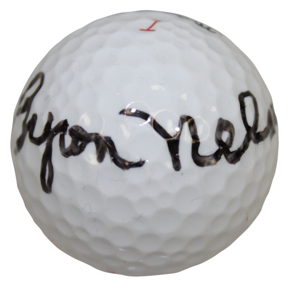 Byron Nelson Signed Titleist Golf Ball JSA ALOA