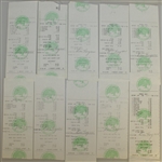 Twenty Ben Hogan Signed Shady Oaks Country Club Member Checks/Receipts JSA ALOA