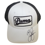Rickie Fowler Signed Unused White/Black Puma Hat JSA ALOA
