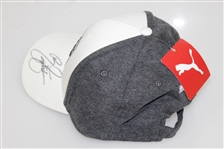 Rickie Fowler Signed Unused White/Black Puma Hat JSA ALOA
