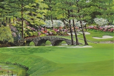 Bill Waugh Artists Proof #10 - Augusta 11th Green RTJ Collection Signed by Jones & Waugh JSA ALOA