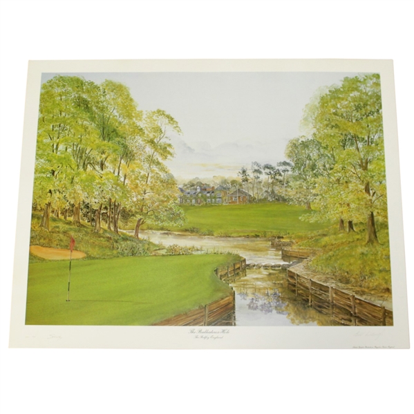 Bill Waugh Signed The Ballesteros Hole The Belfry Print - Signed by Seve JSA ALOA