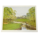Bill Waugh Signed The Ballesteros Hole The Belfry Print - Signed by Seve JSA ALOA
