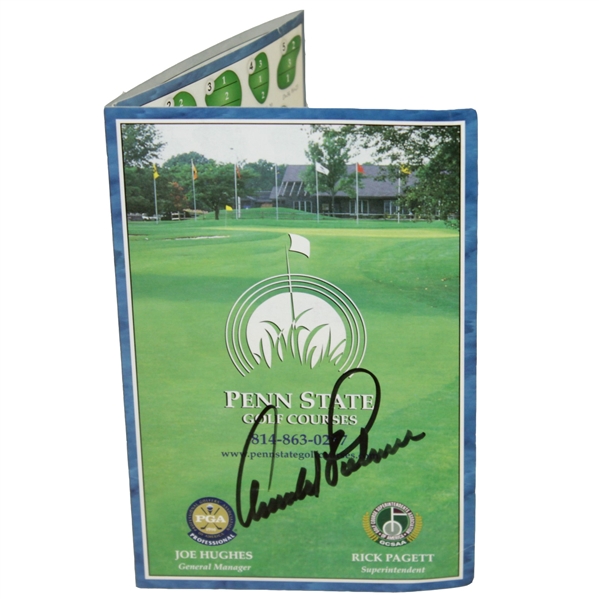 Arnold Palmer Signed Penn State Golf Courses Official Scorecard JSA ALOA