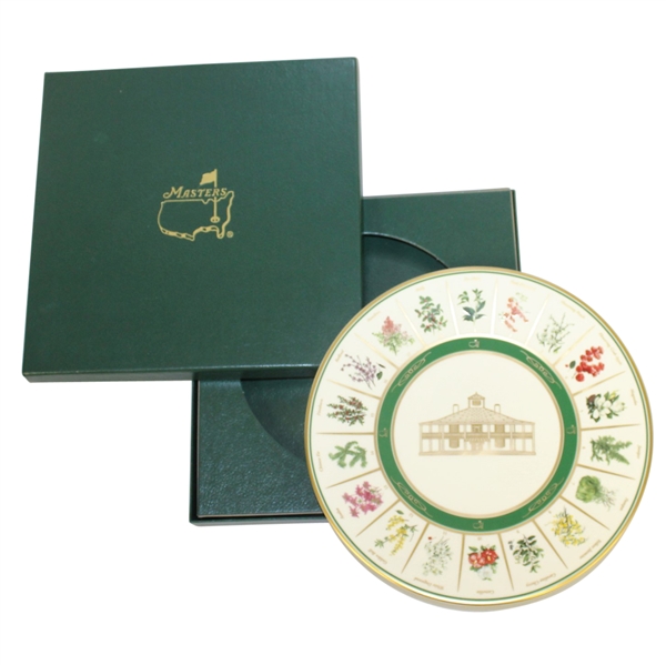 Masters Tournament Pickard Beautification Committee Plate in Original Box - Ray Floyd Collection