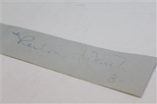 Horton Smith Signed Cut JSA ALOA