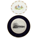 The Country Club of Florida Pickard Plate with Royal Doulton Bunnykins Plate