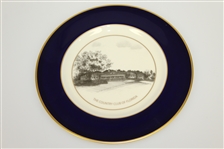The Country Club of Florida Pickard Plate with Royal Doulton Bunnykins Plate