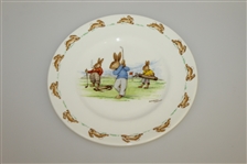 The Country Club of Florida Pickard Plate with Royal Doulton Bunnykins Plate