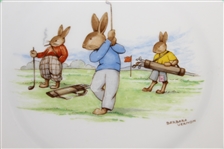 The Country Club of Florida Pickard Plate with Royal Doulton Bunnykins Plate