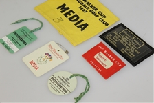 Six Misc. Walker Cup Matches Badges - 1977, 1987 (x2), 1989 (x2), & 1991