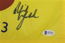 Phil Mickelson Signed 2013 Open Championship at Muirfield Flag BECKETT #F01956