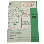 1968 Masters Tournament Spectator Guide - Bob Goalby Winner