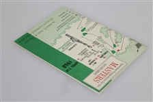 1968 Masters Tournament Spectator Guide - Bob Goalby Winner