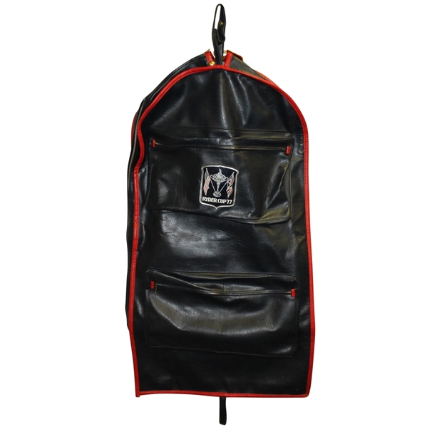 Jerry McGees 1977 Ryder Cup Garmet Bag with Name Badge