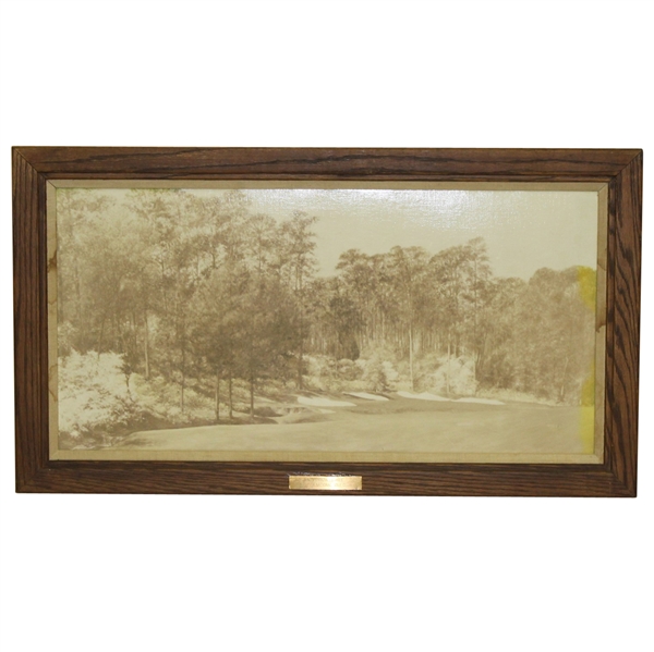 Azalea 13th Hole at Augusta National Golf Club Sepia Tone Picture - Framed