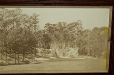 Azalea 13th Hole at Augusta National Golf Club Sepia Tone Picture - Framed