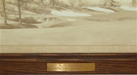 Azalea 13th Hole at Augusta National Golf Club Sepia Tone Picture - Framed