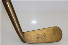 N.Y. S.G. Co. Hillside New York Brass Smooth Face Putter