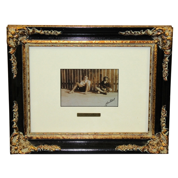 Bobby Jones & Caddy 1923 August Montell Photo Piece - Framed