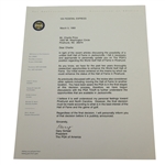 Gary Schaal Signed Letter to Charles Price - March 5, 1993 JSA ALOA