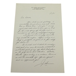 John G. Capers III Signed Handwritten Letter to Charles Price - January 25, 1983 JSA ALOA