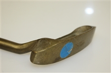 Northwestern Model BR3 Brass Smooth Face Putter w/ Alignment Mark - Tacki-Mac Grips USA